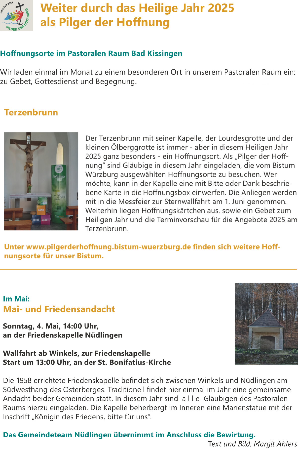 Einladung zu Veranstaltungen im Heiligen Jahr 2025 Einladung zu Veranstaltungen im Heiligen Jahr 2025