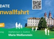 Das Einladungsplakat des Bistums Würzburg. Es ist im Querformat.