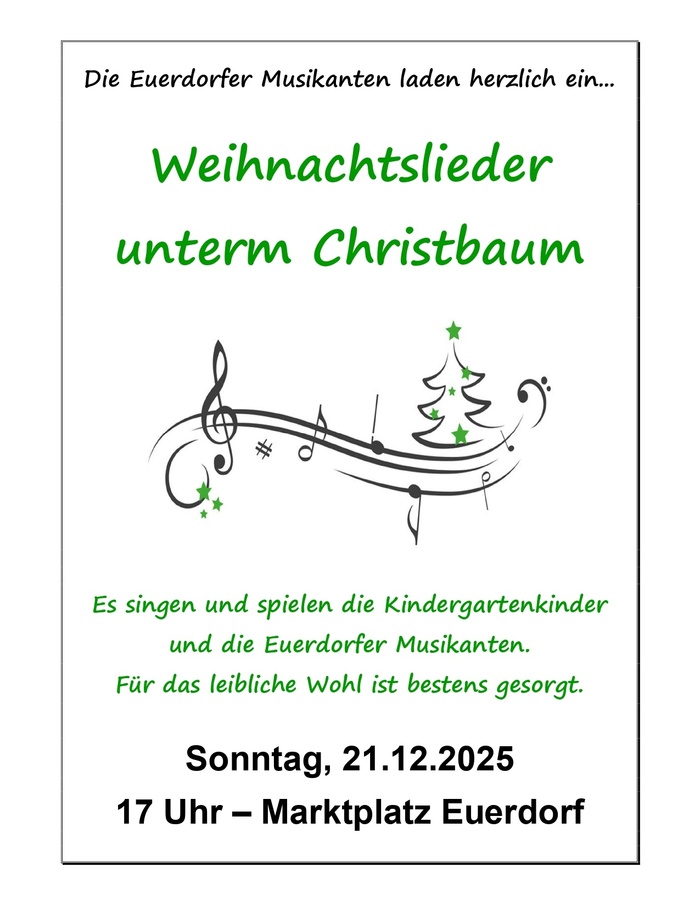 Weihnachtslieder unterm Christbaum
